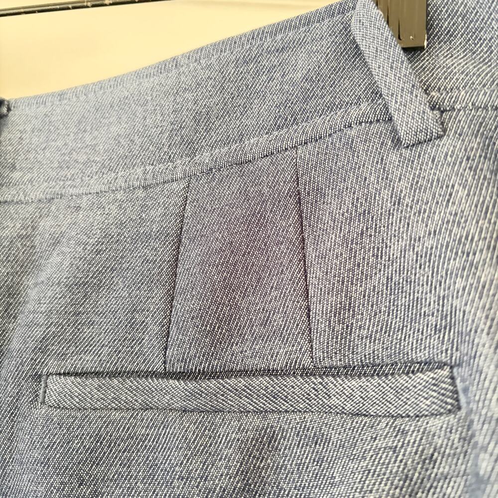 Talbots Wide-leg Trousers Heathered Blue Lined Size 14 - Picture 6 of 10